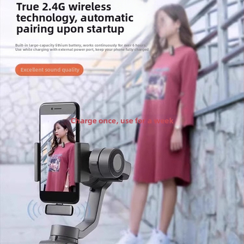 Bezvadu lavalier mikrofons mobilajam telefonam – klips mikrofons, trokšņu slāpēšana, modelis K5-20, virziena slēdzis, SNR ≥70 dB, bez iekšējās akumulatora