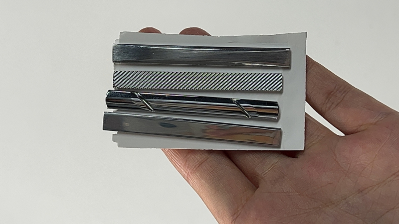 Σετ κλιπ γραβάτας για άνδρες, από χαλκό, με σχέδιο ριγών, επίπεδη κεφαλή, γεωμετρικό στυλ, ηλεκτροπλατιωμένο φινίρισμα.