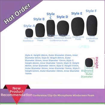 Gooseneck konferences mikrofonam sūklis vāciņš, modelis M00001, pielāgojams, savietojams ar vadāmiem un bezvadu konferenču mikrofoniem, no iSKRRIB