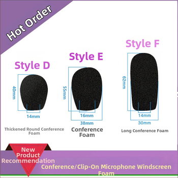 Gooseneck konferences mikrofonam sūklis vāciņš, modelis M00001, pielāgojams, savietojams ar vadāmiem un bezvadu konferenču mikrofoniem, no iSKRRIB