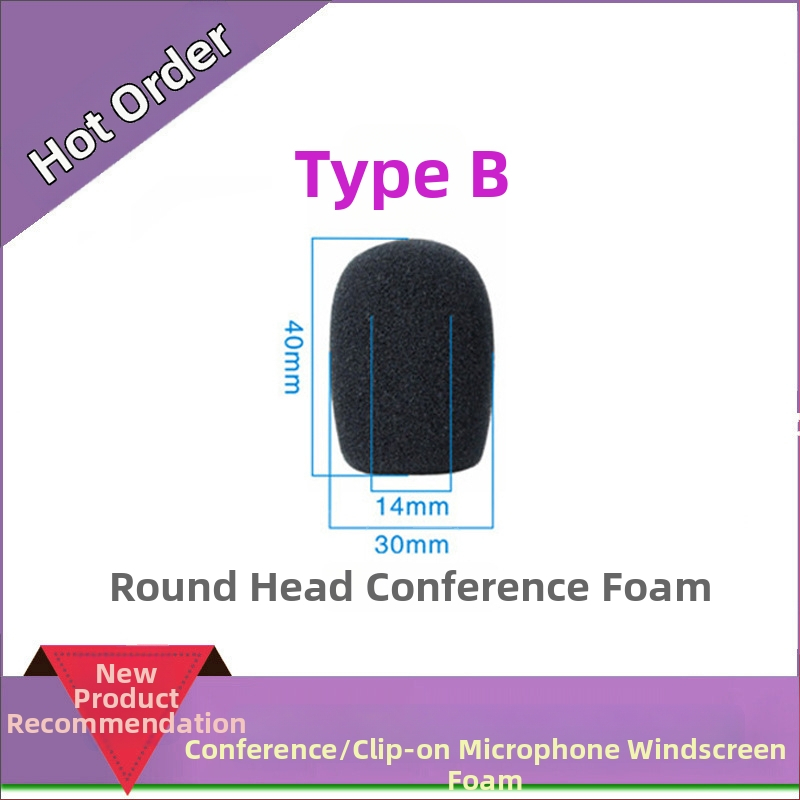 Gooseneck konferences mikrofonam sūklis vāciņš, modelis M00001, pielāgojams, savietojams ar vadāmiem un bezvadu konferenču mikrofoniem, no iSKRRIB