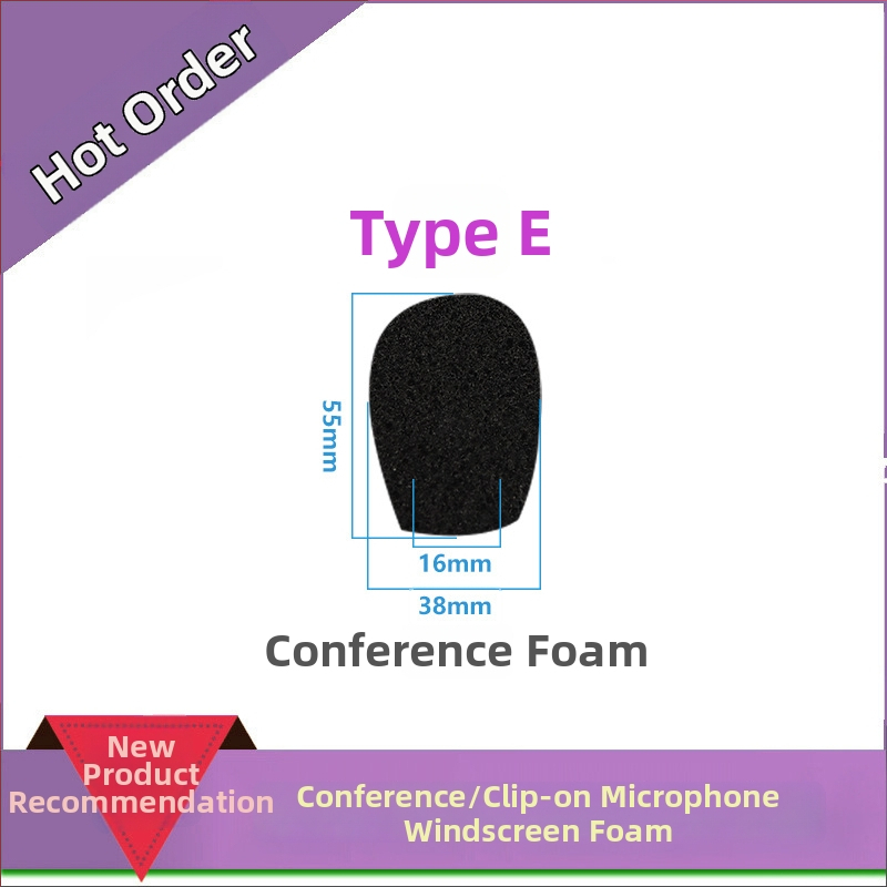 Gooseneck konferences mikrofonam sūklis vāciņš, modelis M00001, pielāgojams, savietojams ar vadāmiem un bezvadu konferenču mikrofoniem, no iSKRRIB