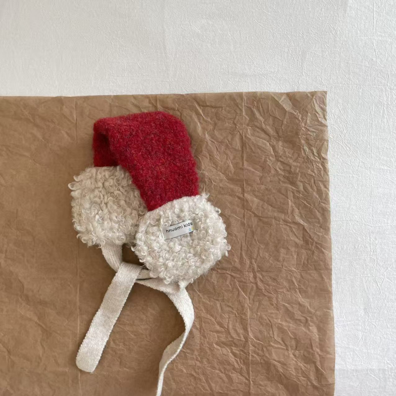 Детски плюшени ушанки за зима – унисекс, за деца, акрилна прежда, основен стил, Зима 2025