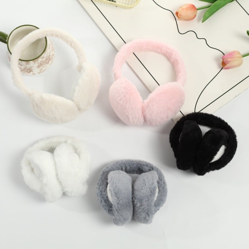 Χειμερινά earmuffs από γούνα, ανθεκτικά στον άνεμο, πτυσσόμενα, παχιά, unisex για ενήλικες
