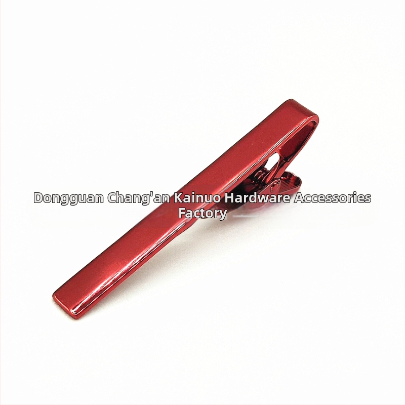 Μεταλλικό κλιπ γραβάτας, ηλεκτροπλατινωμένος χαλκός, επίπεδη κεφαλή, unisex, ατομικά συσκευασμένος