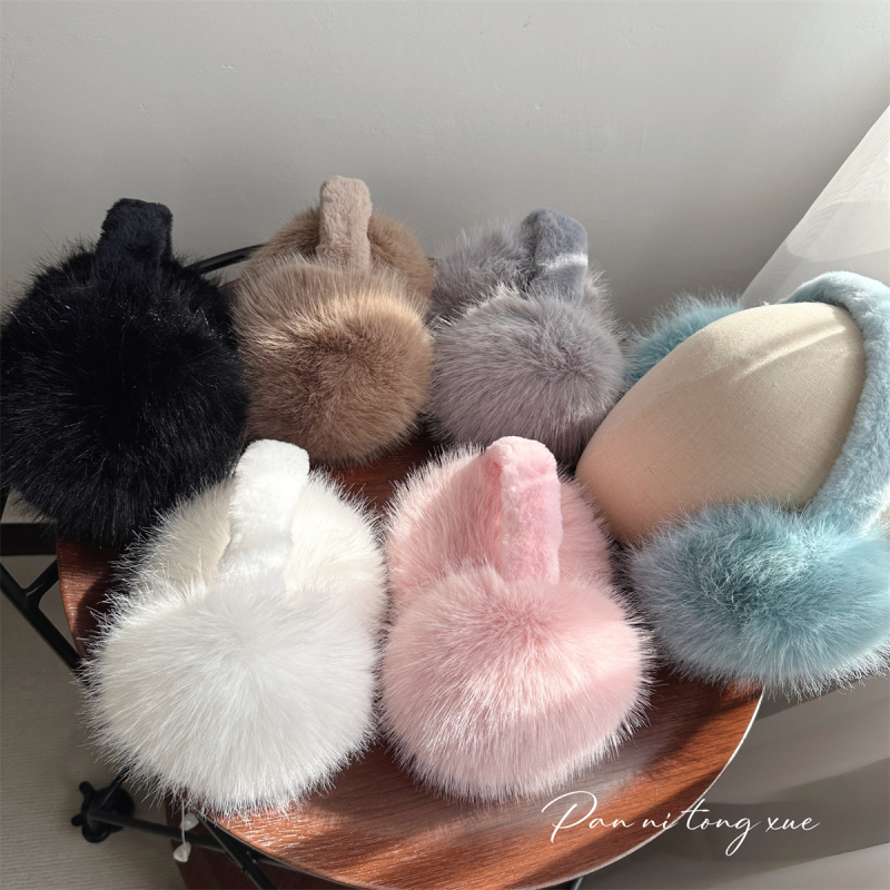 Παιδικά plush earmuffs - Unisex, αναδιπλούμενο μοντέλο, Χειμώνας, Διατηρούν τη ζεστασιά