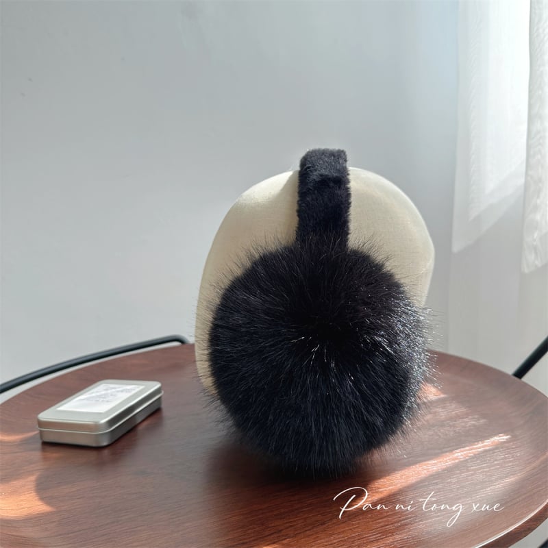 Παιδικά plush earmuffs - Unisex, αναδιπλούμενο μοντέλο, Χειμώνας, Διατηρούν τη ζεστασιά