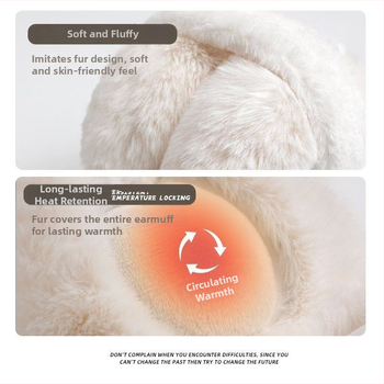 Unisex κουκούλες για τα αυτιά από γούνα κουνελιού - πτυσσόμενες, ζεστές για ενήλικες, εξωτερική χρήση τον χειμώνα