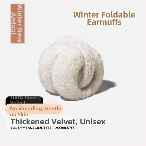 Unisex κουκούλες για τα αυτιά από γούνα κουνελιού - πτυσσόμενες, ζεστές για ενήλικες, εξωτερική χρήση τον χειμώνα