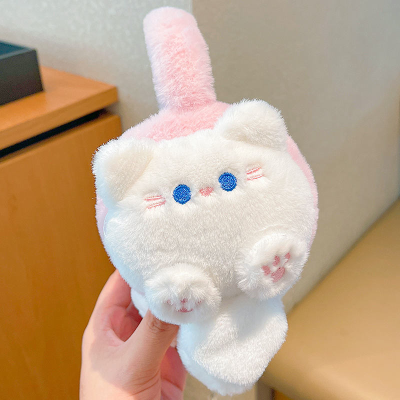 Παιδικά earmuffs, cartoon σχέδιο, Back-Wearing στυλ, συνθετική γούνα λαγουδάκι, χειμώνας ζεστασιά