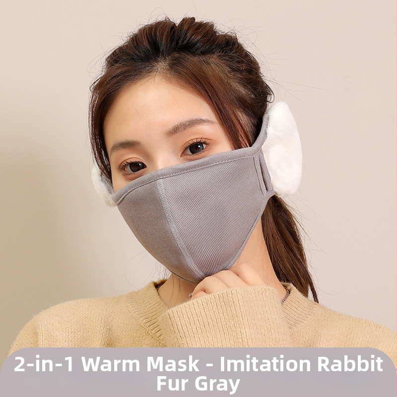 Several Treasures 2-in-1 maska s ochranou uší pre zimu, unisex dospelí, uvedenie jesene 2024