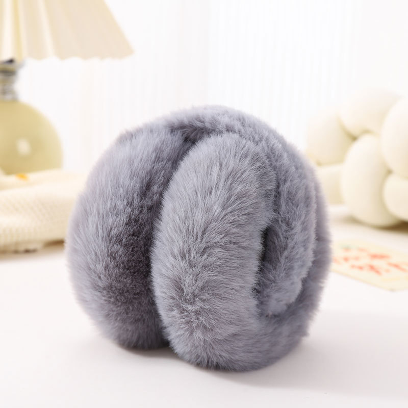 Earmuffs από plush, unisex, για χειμώνα, αναδιπλούμενα, διατηρούν τη θερμότητα
