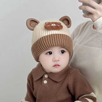 Kootud beebi talvemüts, kupolkujuline kuju, tuulekindel, sobib 0-6 kuu vanusele, 2025. aasta sügise väljaanne