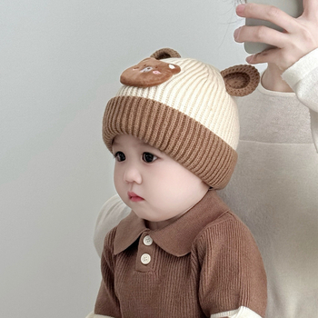 Kootud beebi talvemüts, kupolkujuline kuju, tuulekindel, sobib 0-6 kuu vanusele, 2025. aasta sügise väljaanne