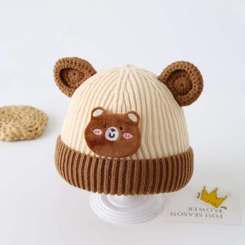 Kootud beebi talvemüts, kupolkujuline kuju, tuulekindel, sobib 0-6 kuu vanusele, 2025. aasta sügise väljaanne
