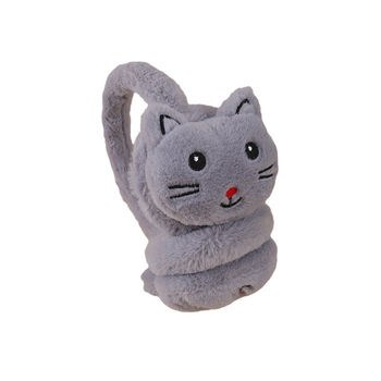 Plyšové ušné ochranné na zimu i jeseň, karikatúrny vzor, dámsky model, štýl Lovely • Materiál: plyš • Funkcia: ochrana proti chladu • Sezóna: zima a jeseň