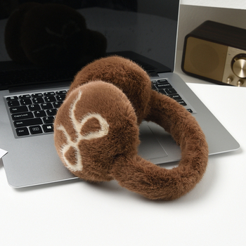 Ωτοασπίδες με φιόγκο από plush (Χειμώνας; Plush; Για ενήλικες; Θερμές; 2024)