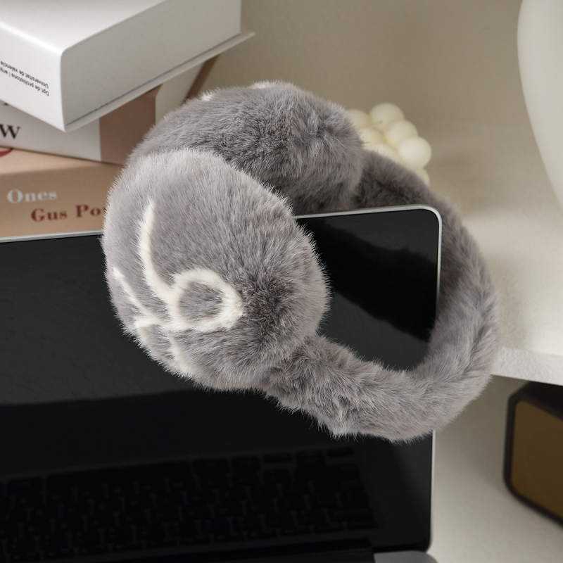 Ωτοασπίδες με φιόγκο από plush (Χειμώνας; Plush; Για ενήλικες; Θερμές; 2024)