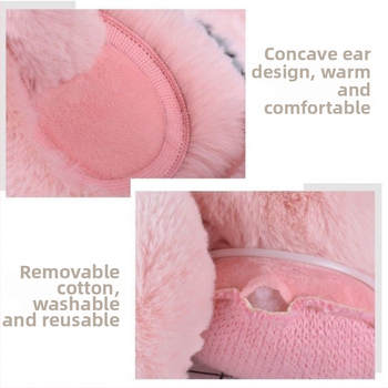 Ακουστικά αυτιών από γούνα – Cartoon σχέδιο, Unisex, για Χειμώνα/Φθινόπωρο, ζεστή προστασία από τον άνεμο