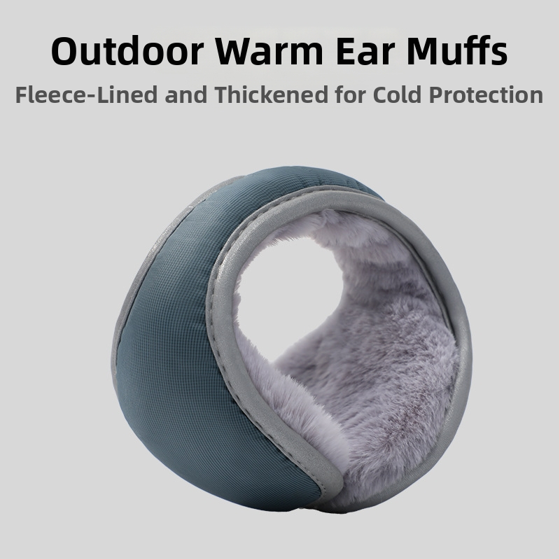 Zimné chrániče uší pre dospelých, unisex, zadné upevnenie, minimalistický štýl, polyestrové vlákno, vonkajšie použitie, teplé