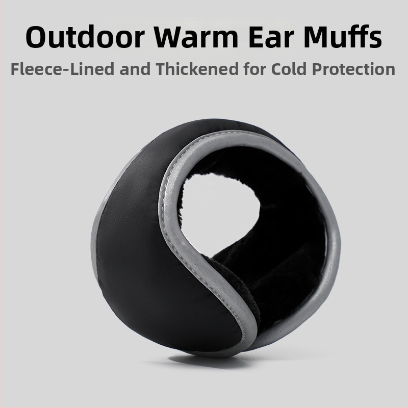 Zimné chrániče uší pre dospelých, unisex, zadné upevnenie, minimalistický štýl, polyestrové vlákno, vonkajšie použitie, teplé