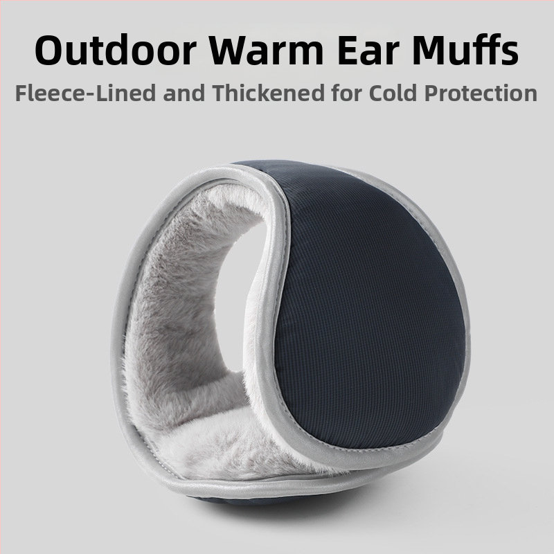 Zimné chrániče uší pre dospelých, unisex, zadné upevnenie, minimalistický štýl, polyestrové vlákno, vonkajšie použitie, teplé