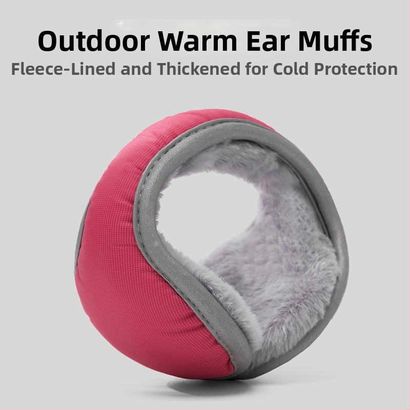 Zimné chrániče uší pre dospelých, unisex, zadné upevnenie, minimalistický štýl, polyestrové vlákno, vonkajšie použitie, teplé