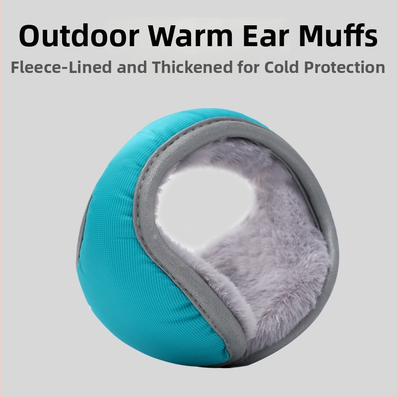 Zimné chrániče uší pre dospelých, unisex, zadné upevnenie, minimalistický štýl, polyestrové vlákno, vonkajšie použitie, teplé
