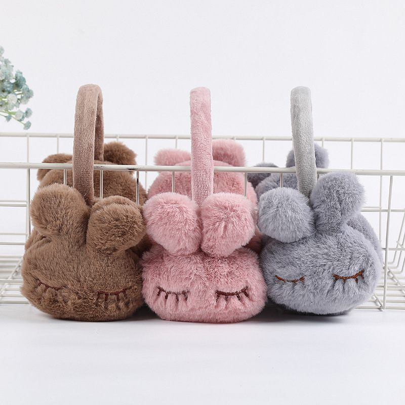 Earmuffs od pliša, karikatura uzorak, unisex, zimska toplina za odrasle