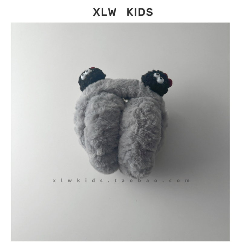 Παιδικός χειμωνιάτικος βελούδινος θερμαντήρας αυτιών — καρτούν μοτίβο, βασικό-χαριτωμένο στυλ, διατηρεί τα αυτιά ζεστά