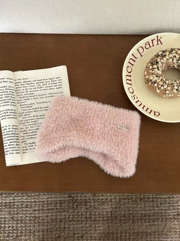 Protecții pentru urechi pluș, montate pe cap, unisex, monocrome, pentru iarnă și toamnă