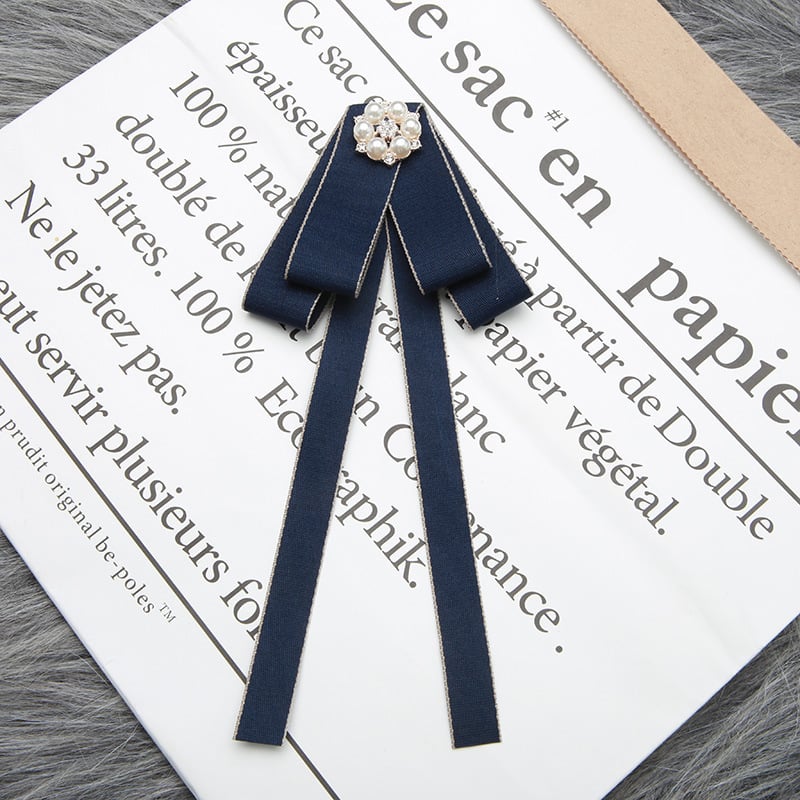 Női nyakkendőcsipesz – Koreai stílus, gallér virág brooch, egyszínű mintázat