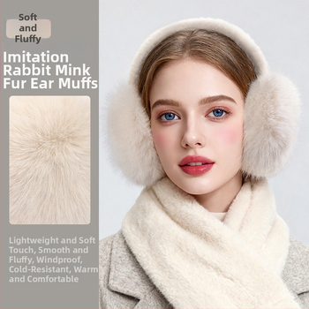 Θερμαντήρες αυτιών από τεχνητή γούνα λαγού για γυναίκες, χειμώνας θέρμανση, 2025 χειμώνας (Υλικό: τεχνητή γούνα λαγού; Φύλο: Γυναίκες; Σεζόν: Χειμώνας; Λειτουργία: Θέρμανση; Εκκίνηση: Χειμώνας 2025)