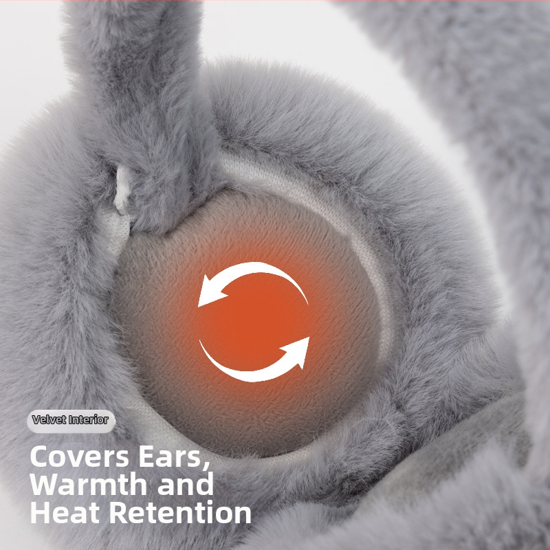 Θερμαντήρες αυτιών από τεχνητή γούνα λαγού για γυναίκες, χειμώνας θέρμανση, 2025 χειμώνας (Υλικό: τεχνητή γούνα λαγού; Φύλο: Γυναίκες; Σεζόν: Χειμώνας; Λειτουργία: Θέρμανση; Εκκίνηση: Χειμώνας 2025)