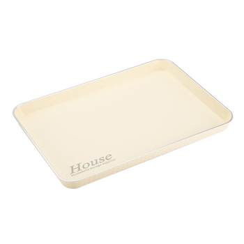 Луксозен правоъгълен поднос за чай и напитки | Пластмасов материал | Правоъгълна форма | Стил: лек лукс | Солиден дизайн | за дома и козметичен салон