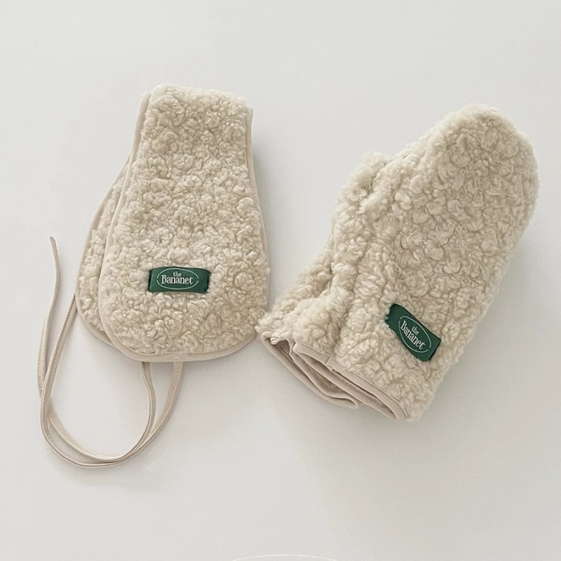 Zimski set zaštite za uši i rukavice - unisex, odrasli, osnovni stil, jednobojan