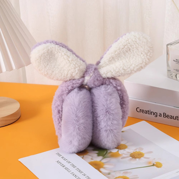 Плюшени ушни защити с ушички за зима — дамски, вълна, топло за външни условия, 2024