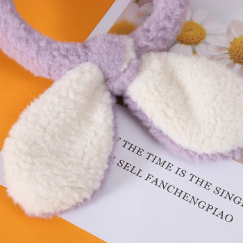 Плюшени ушни защити с ушички за зима — дамски, вълна, топло за външни условия, 2024