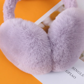 Плюшени ушни защити с ушички за зима — дамски, вълна, топло за външни условия, 2024