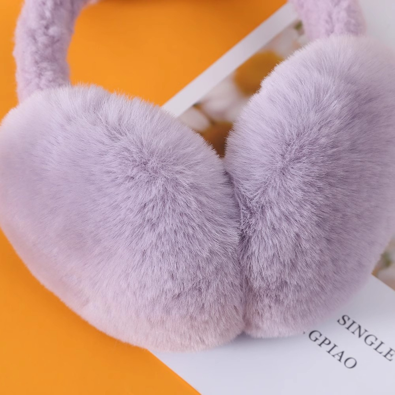 Плюшени ушни защити с ушички за зима — дамски, вълна, топло за външни условия, 2024