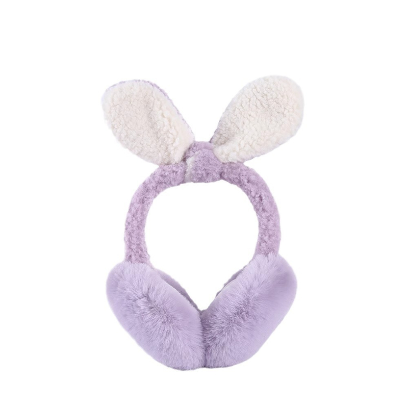 Плюшени ушни защити с ушички за зима — дамски, вълна, топло за външни условия, 2024