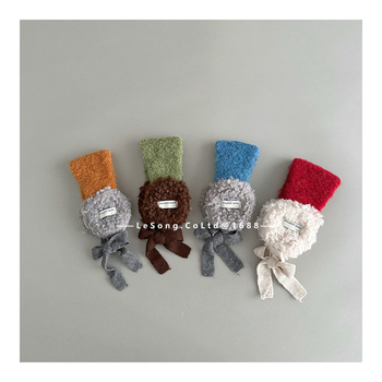 Корейски стил зимни детски ушни защити – вълна, карикатурен мотив, пазят топлината, унисекс