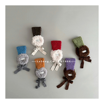 Корейски стил зимни детски ушни защити – вълна, карикатурен мотив, пазят топлината, унисекс