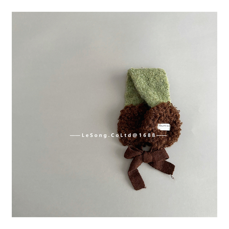 Корейски стил зимни детски ушни защити – вълна, карикатурен мотив, пазят топлината, унисекс