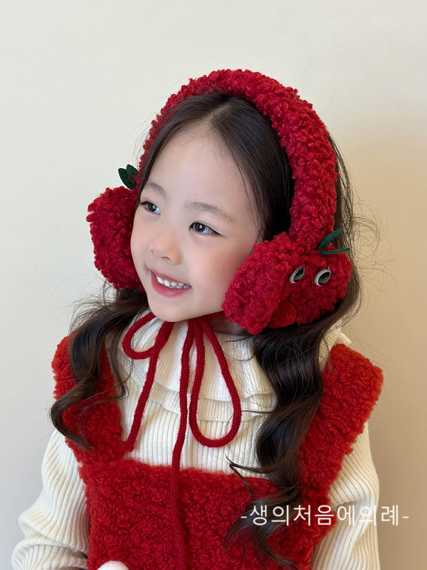 Плетени ушни предпазители за възрастни, унисекс, карикатурен модел, флис, зимна топлина