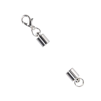 Цилиндрична магнитна закопчалка за бижута – 12-частен DIY комплект, сплав, електропокритие