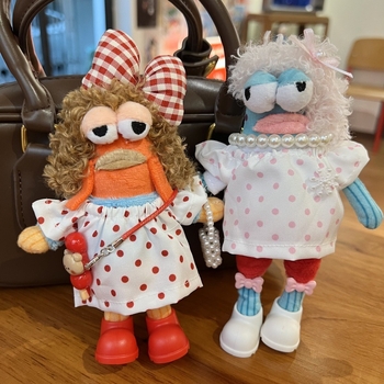 Beechburg Ugly Fish serijos pūkuotas raktų pakabukas, animacinio stiliaus, medžiaga: pūkų audinys, įprasta pakuotė