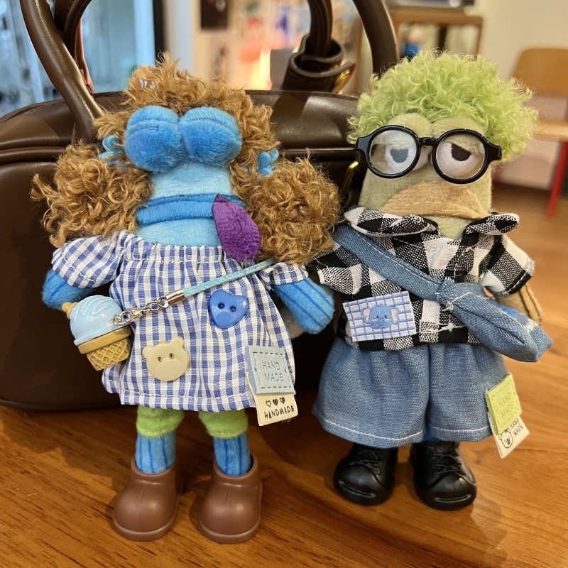 Beechburg Ugly Fish serijos pūkuotas raktų pakabukas, animacinio stiliaus, medžiaga: pūkų audinys, įprasta pakuotė