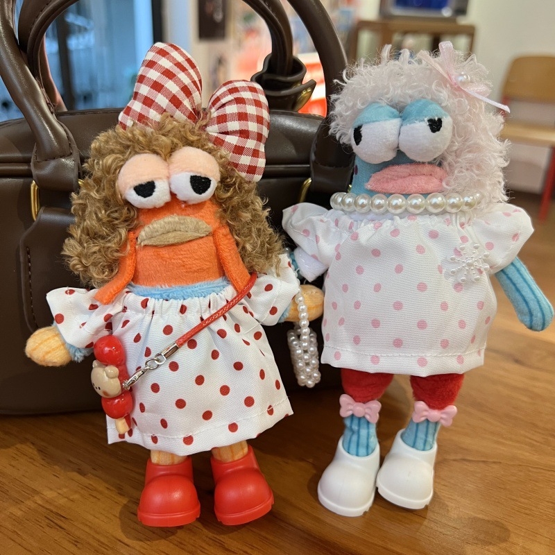 Beechburg Ugly Fish serijos pūkuotas raktų pakabukas, animacinio stiliaus, medžiaga: pūkų audinys, įprasta pakuotė