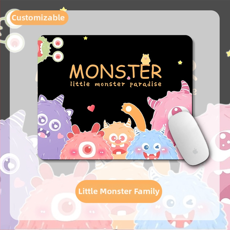 Малка подложка – квадратна подложка, естествена гума, анти-плъзгане, термопечат, офисен настолен мат